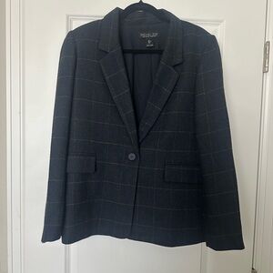 Rachel Zoe Dark Checkered Blazer